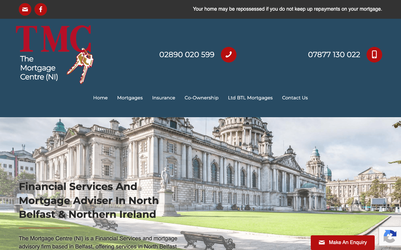 The Mortgage Centre (NI) website preview