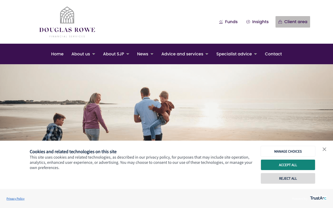 Douglas Rowe Financial Services website preview