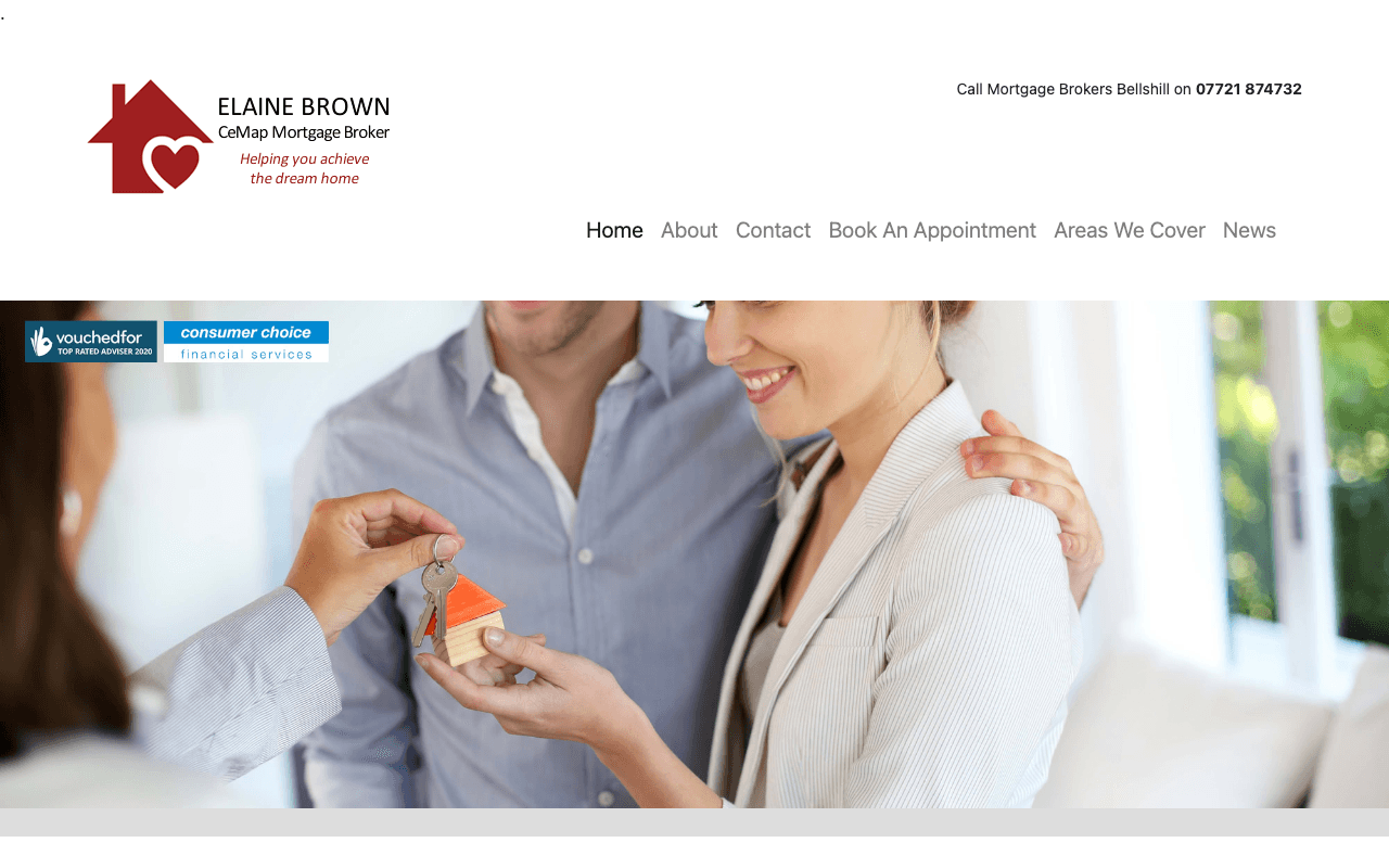 Mortgage Brokers Bellshill website preview