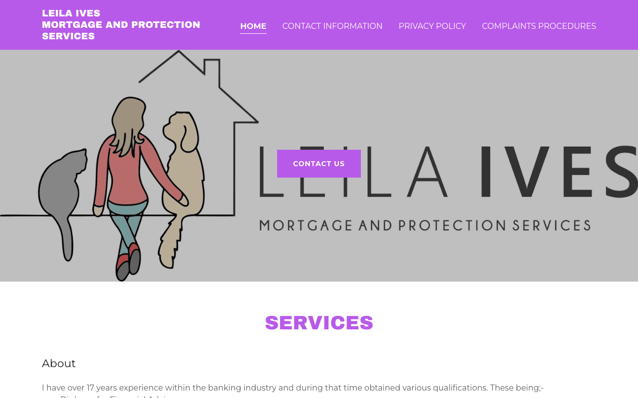 Leila Ives Mortgage & Protection Service website preview