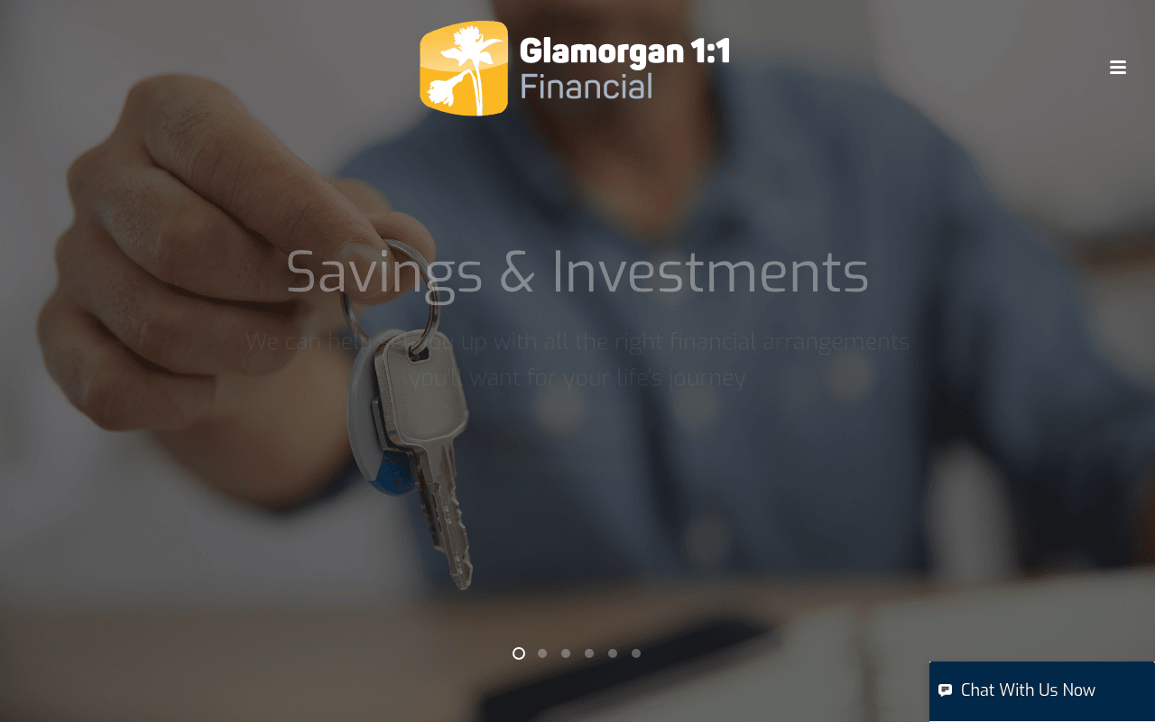 Glamorgan 1:1 Financial website preview