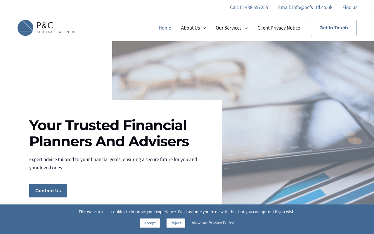 P&C Lifetime Partners website preview