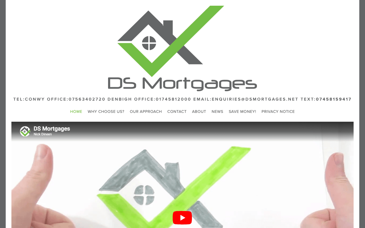 DS Mortgages website preview