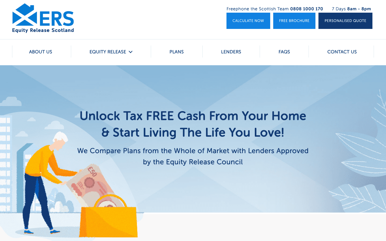 Equity Release Scotland website preview