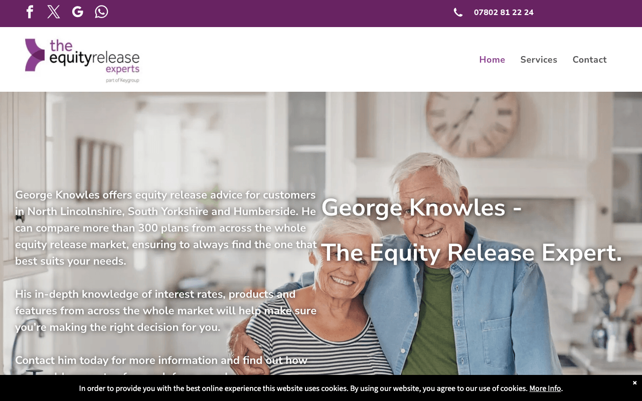 George Knowles The Equity Release Expert website preview