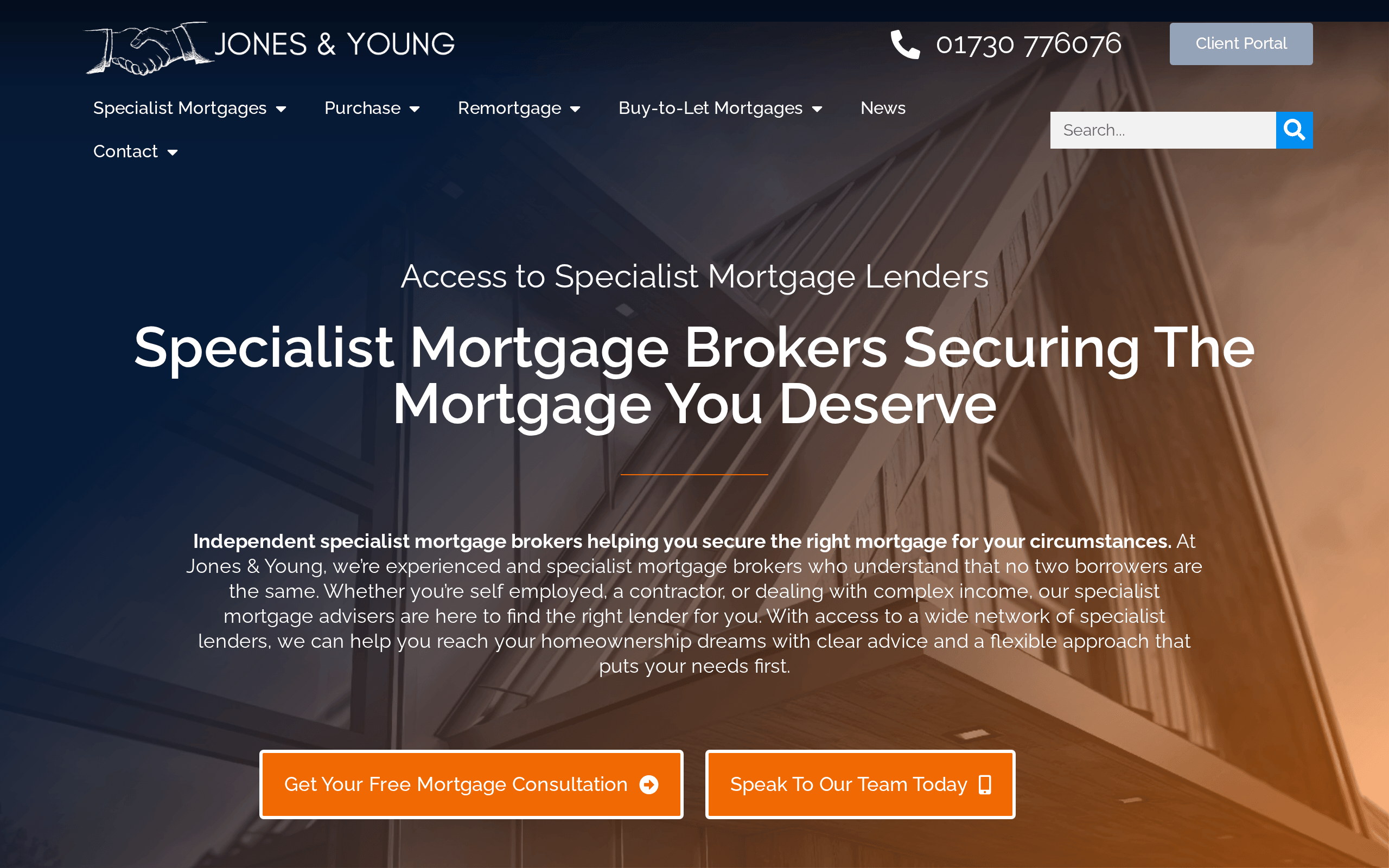 Jones & Young Mortgage Broker website preview