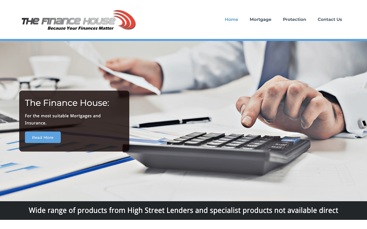 The Finance House website preview