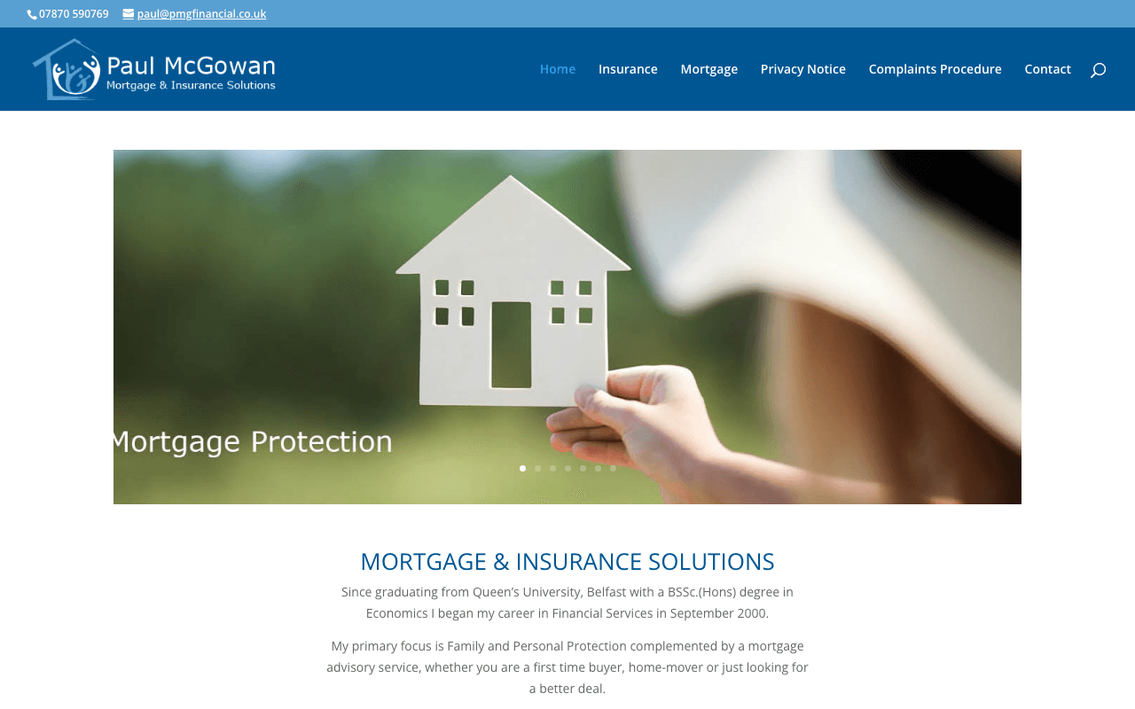 Paul McGowan website preview
