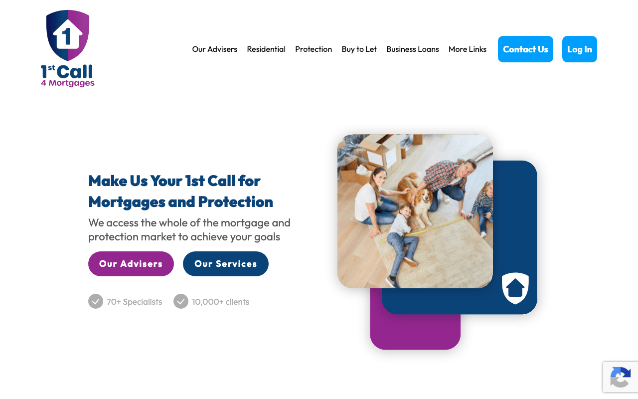 1st Call 4 Mortgages (UK) Ltd website preview