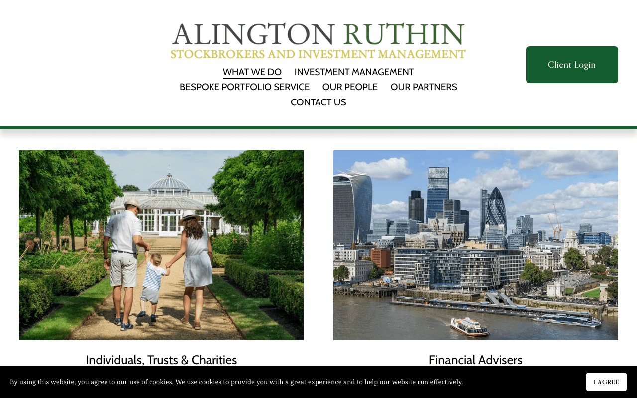 Alington Ruthin Stockbrokers and Investment Management Limited website preview