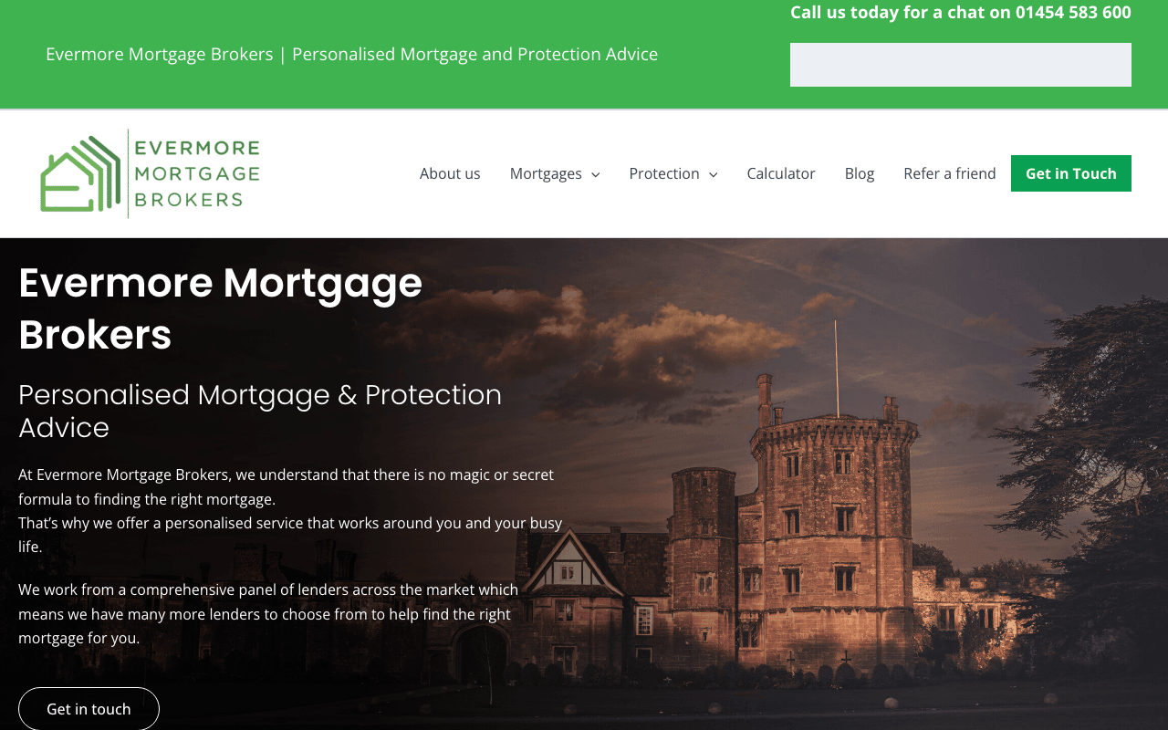 Evermore Mortgage Brokers website preview