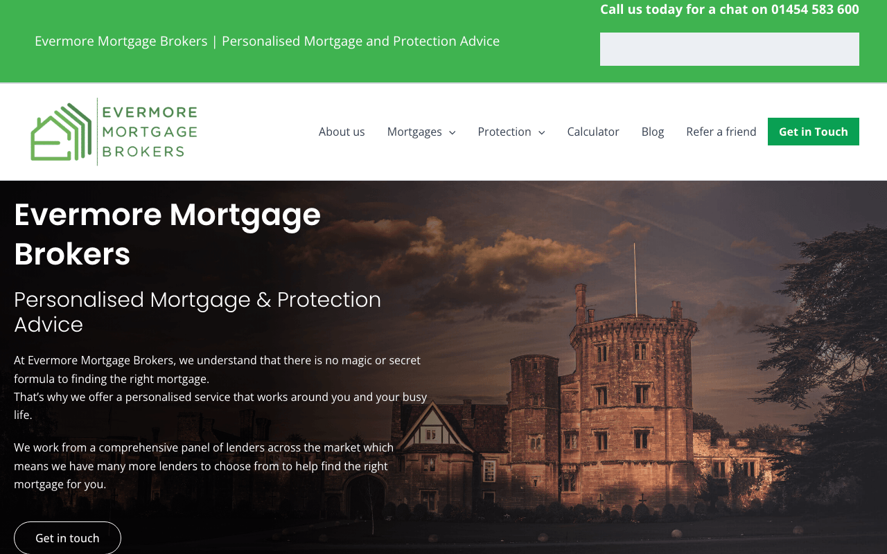 Evermore Mortgage Brokers website preview