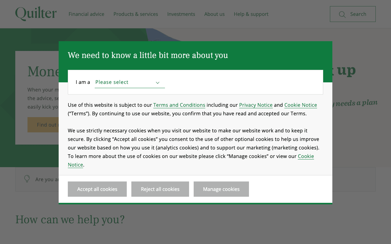 Keri Davies. Financial Planning Consultant website preview