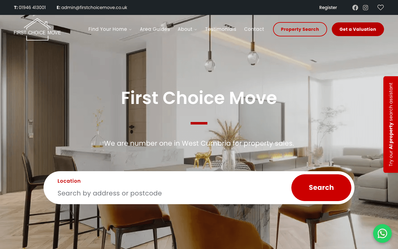 First Choice Move website preview