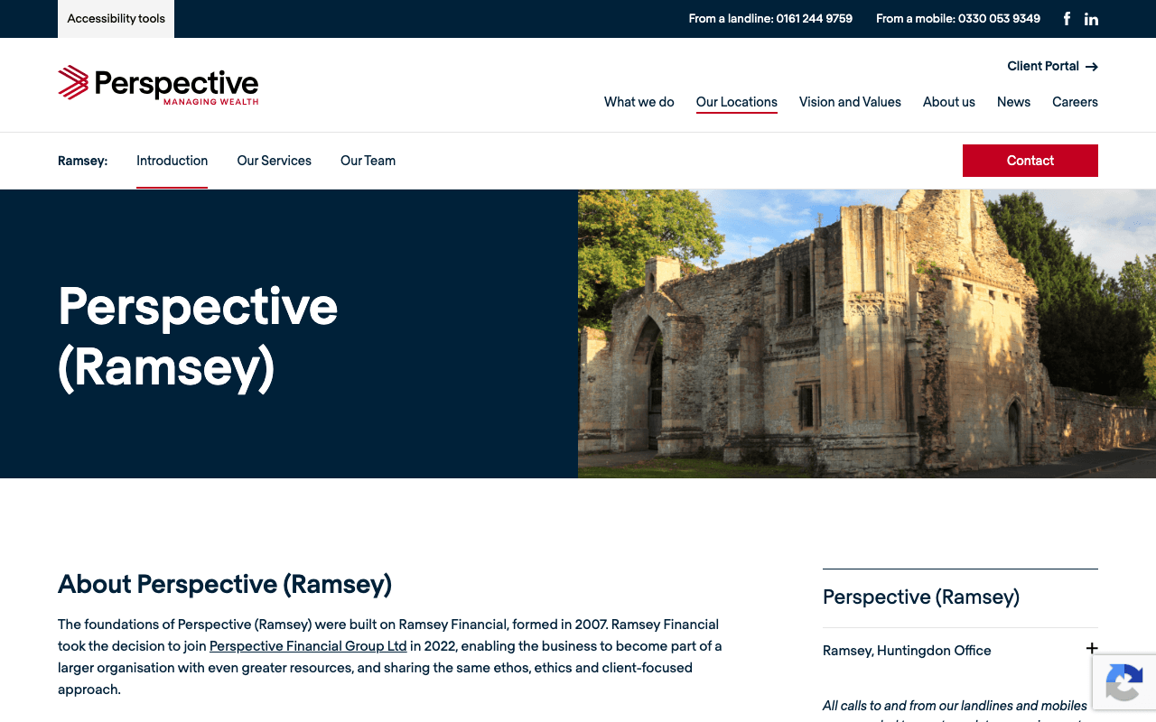 Perspective (Ramsey) website preview