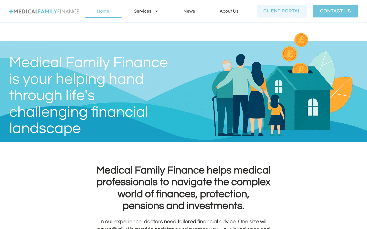 Medical Family Finance Limited website preview