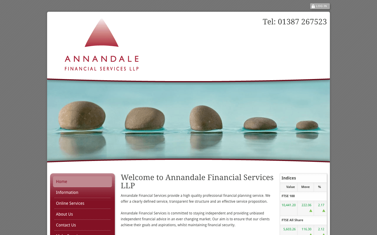 Annandale Financial Services website preview
