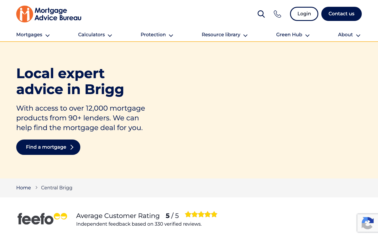 Mortgage Advice Bureau - Brigg website preview