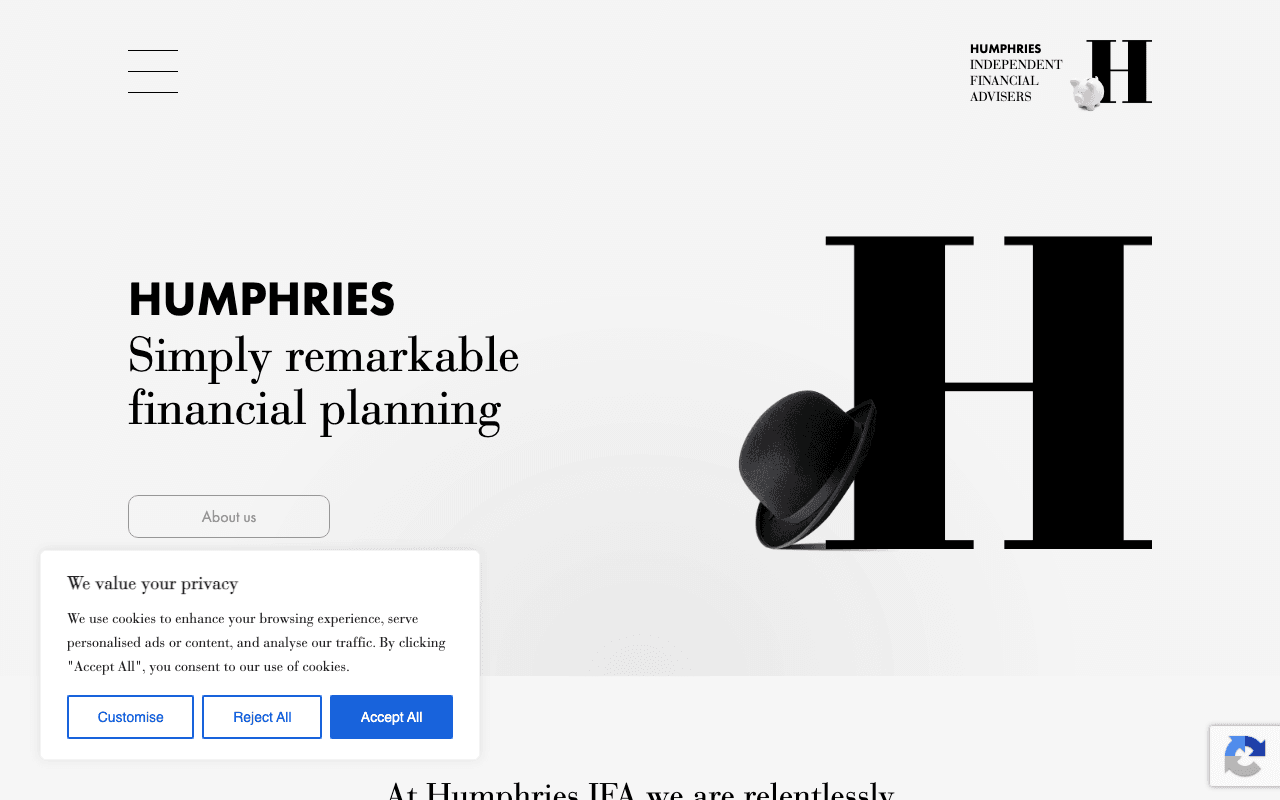 Humphries IFA Ltd website preview