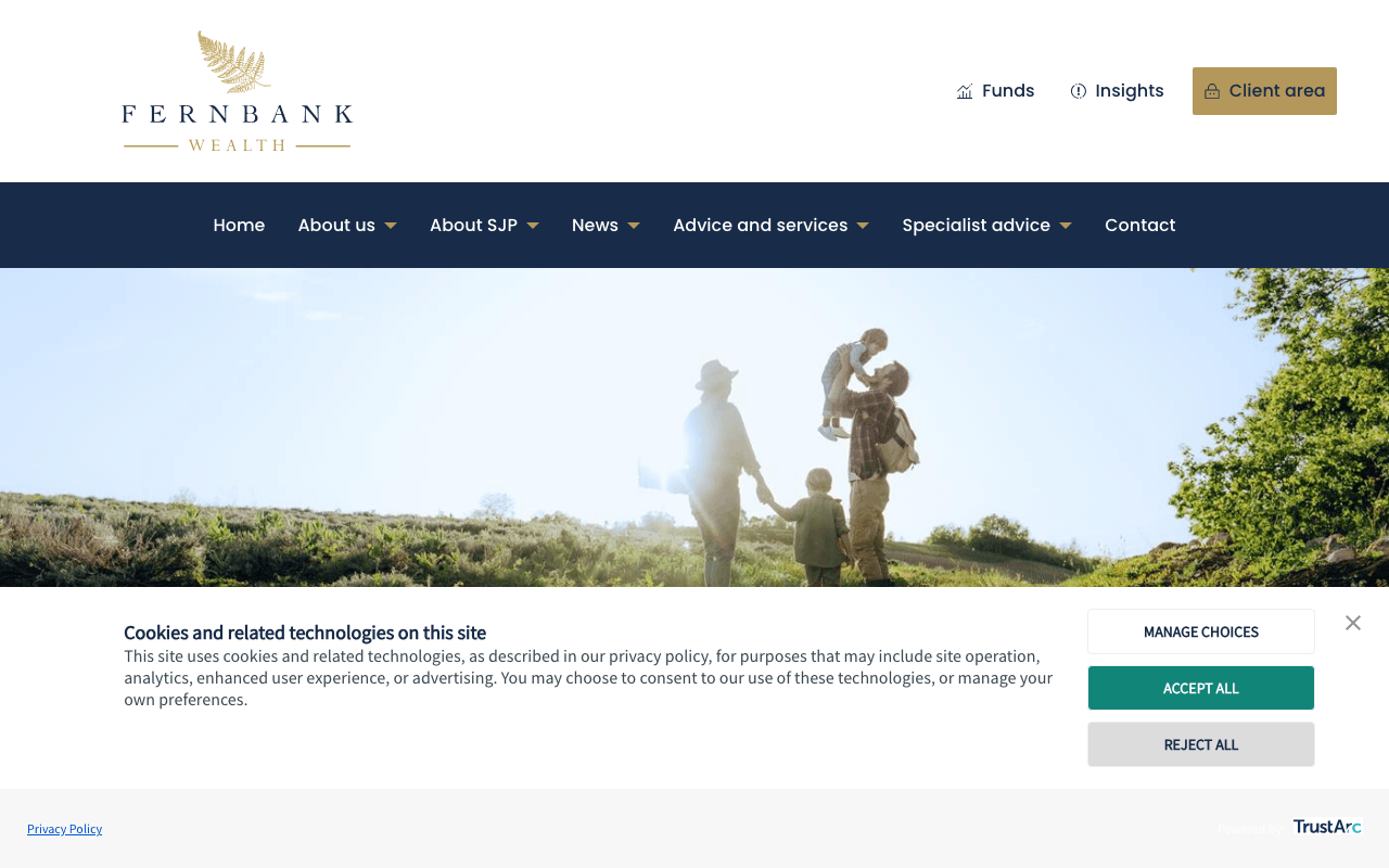 Fernbank Wealth - Chartered Financial Planners/Advisers. website preview