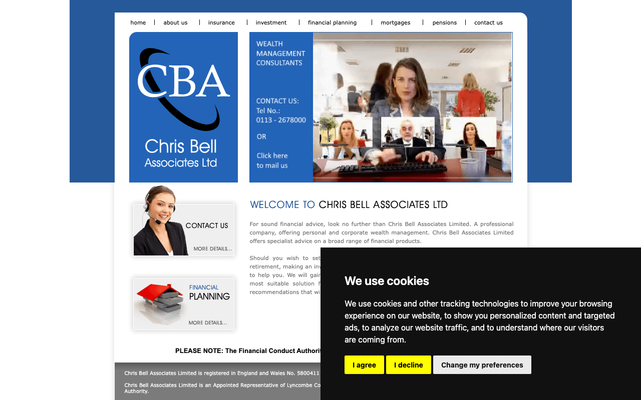Chris Bell Associates Ltd website preview