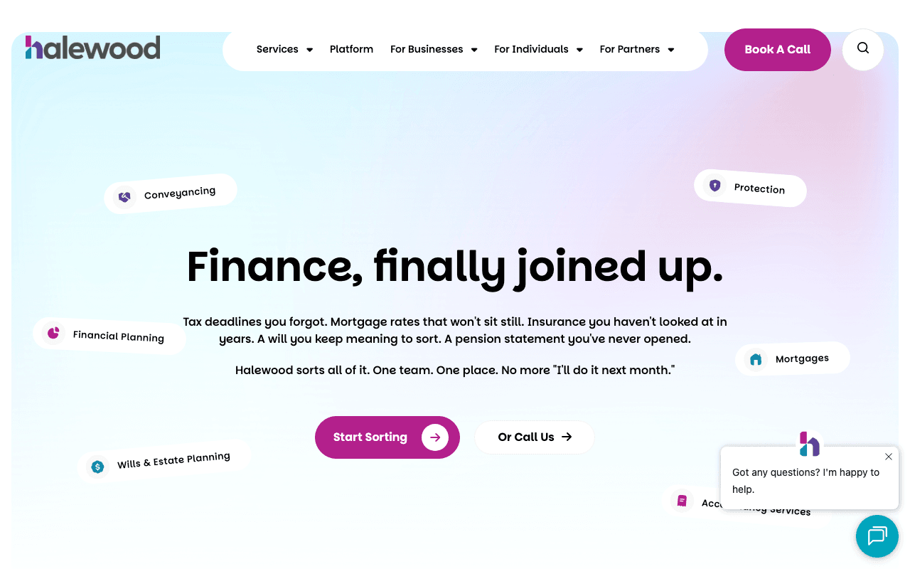 Halewood Mortgage & Protection Ltd website preview