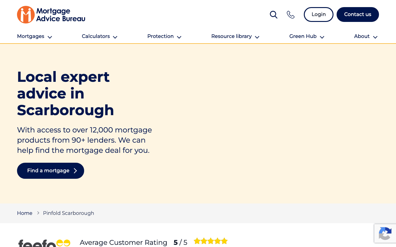 Mortgage Advice Bureau - Filey website preview