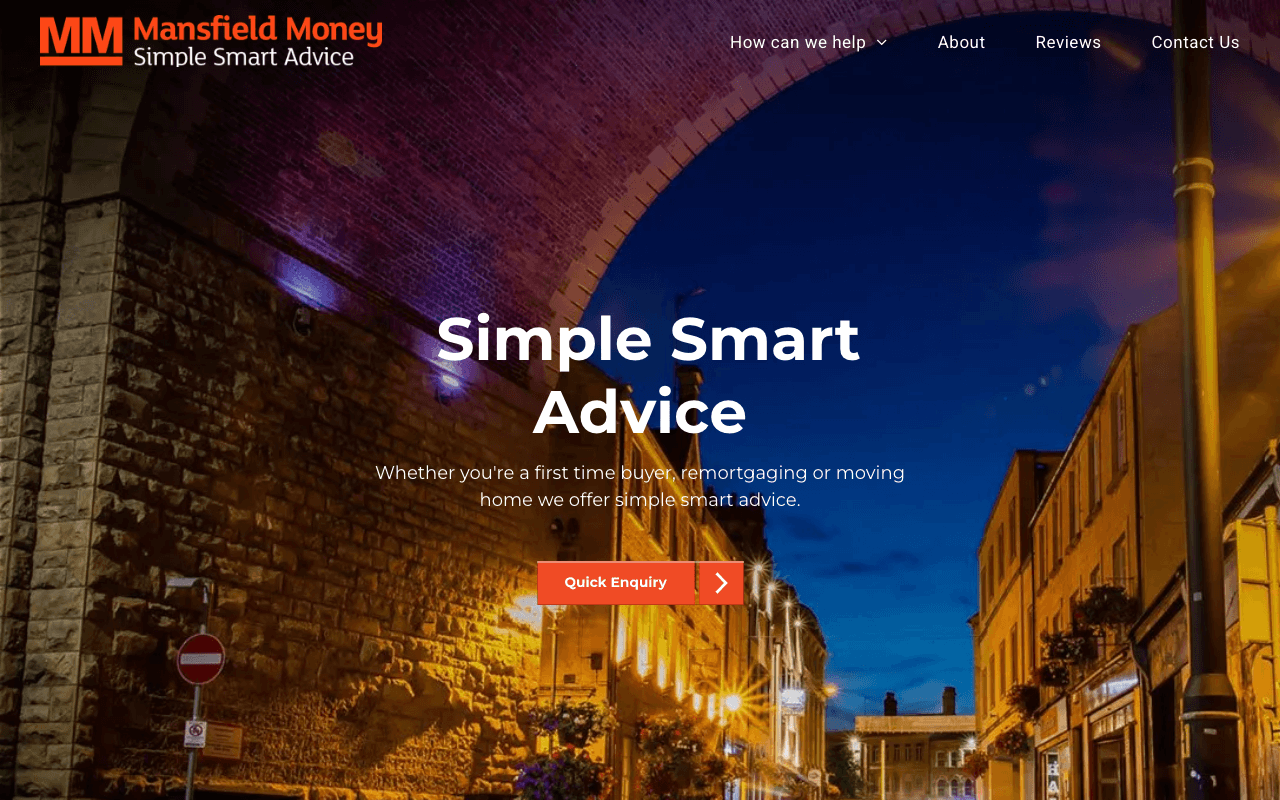 Mansfield Money Ltd website preview