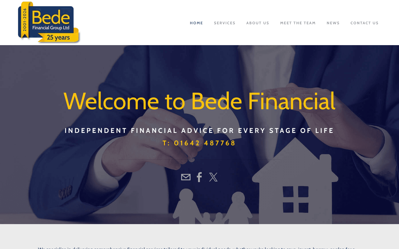 Bede Financial Group Ltd website preview