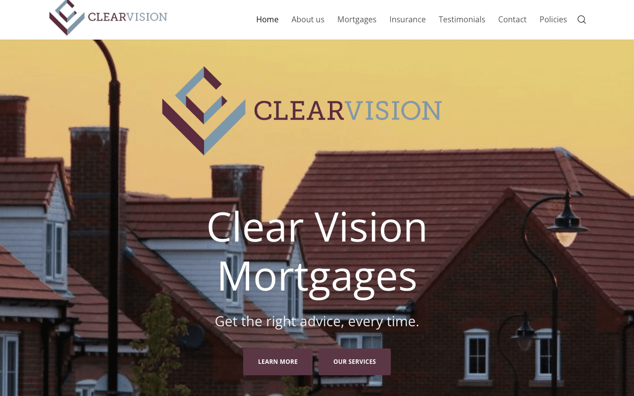 Clear Vision Mortgages - Independent Brokers website preview