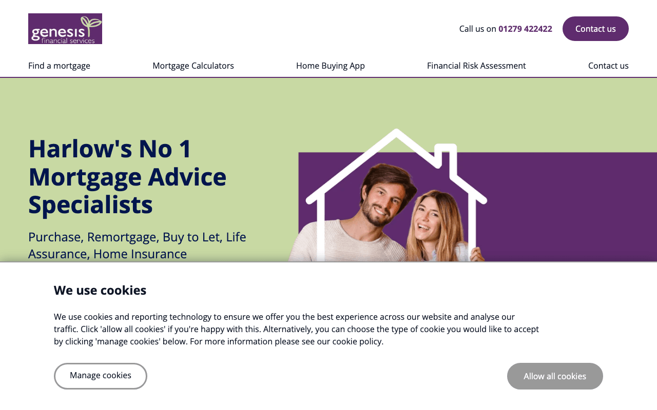 Genesis Financial Services website preview