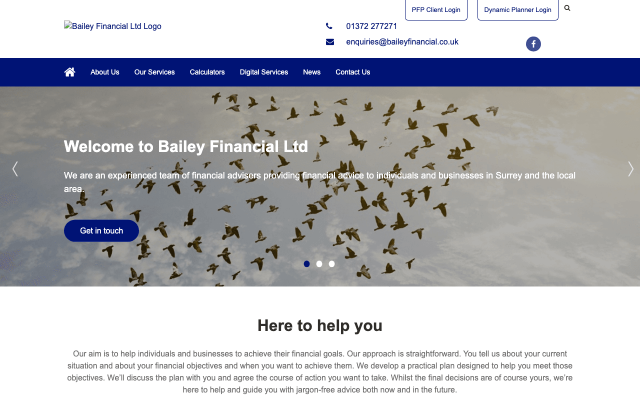 Bailey Financial Ltd website preview