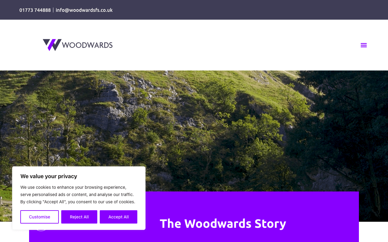 Woodwards of Ripley Ltd website preview