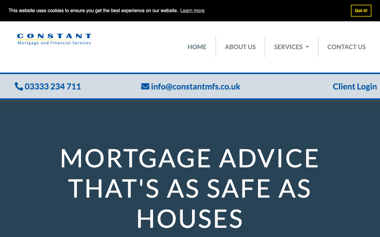 Constant Mortgage & Financial website preview