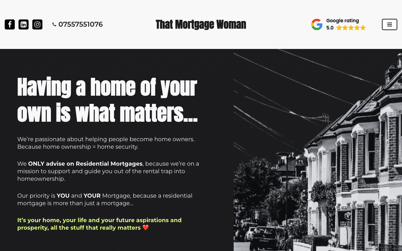 That Mortgage Woman website preview
