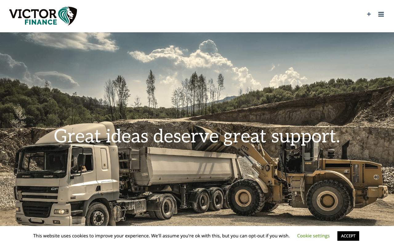 Victor Finance website preview
