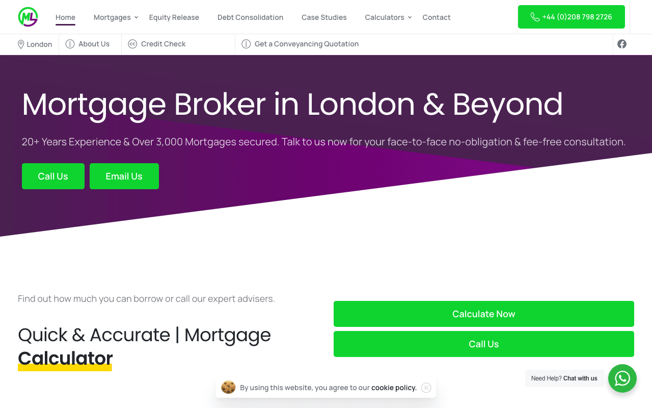Mortgage Lolly - Sutton website preview