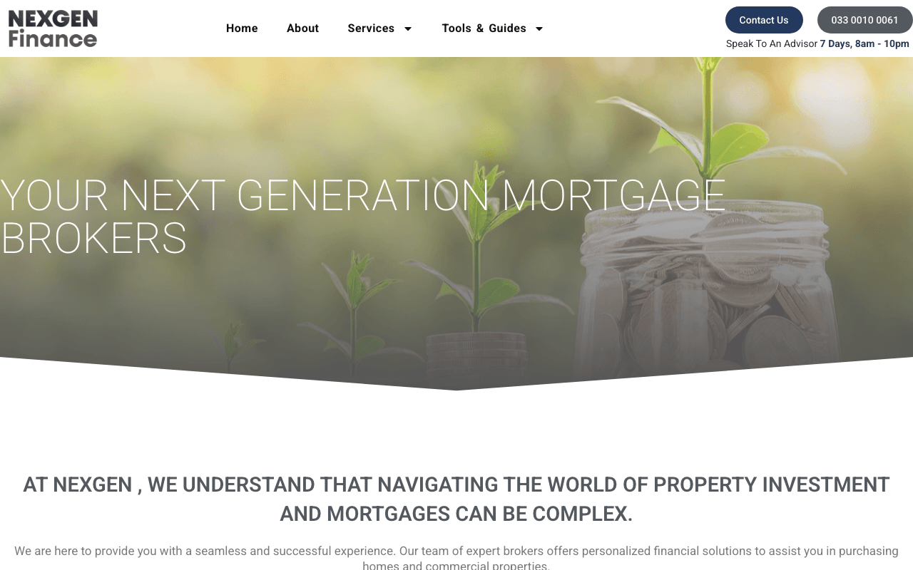 Mortgages Chigwell website preview