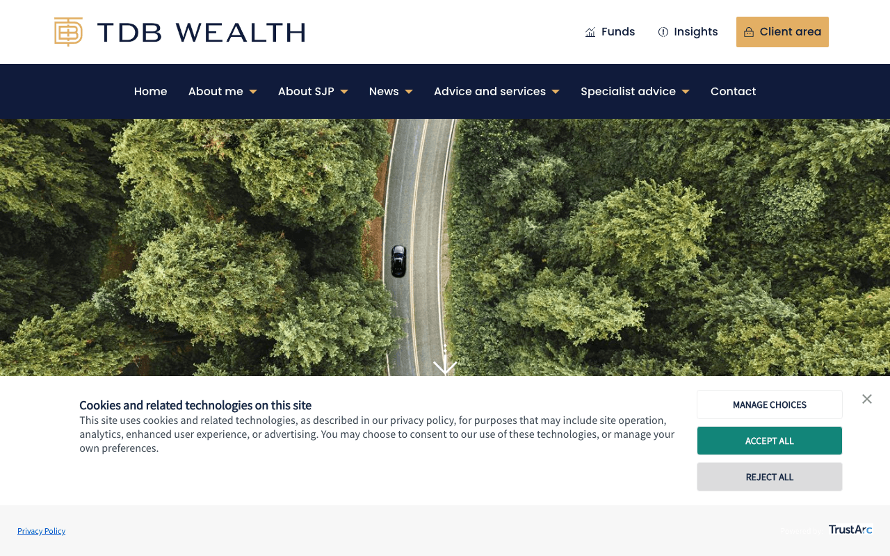 TDB Wealth website preview