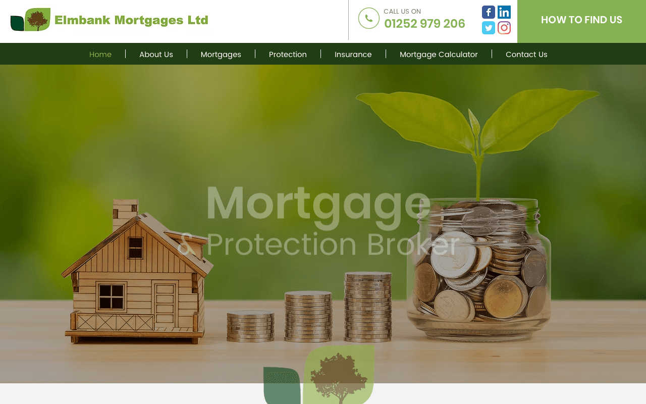 Elmbank Mortgages Ltd website preview
