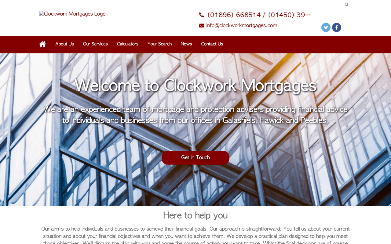 Clockwork Mortgages website preview