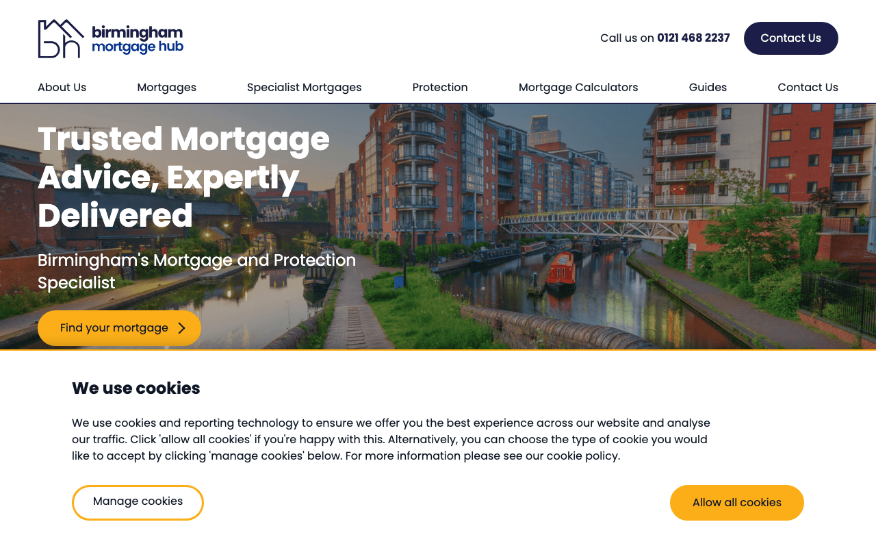 Birmingham Mortgage Hub website preview
