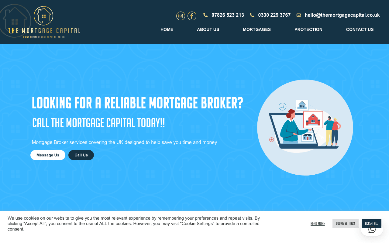 The Mortgage Capital website preview