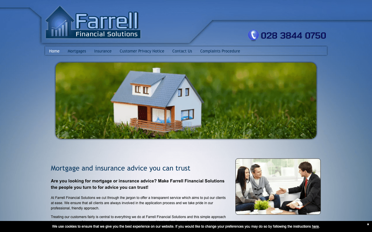 Farrell Financial Solutions website preview