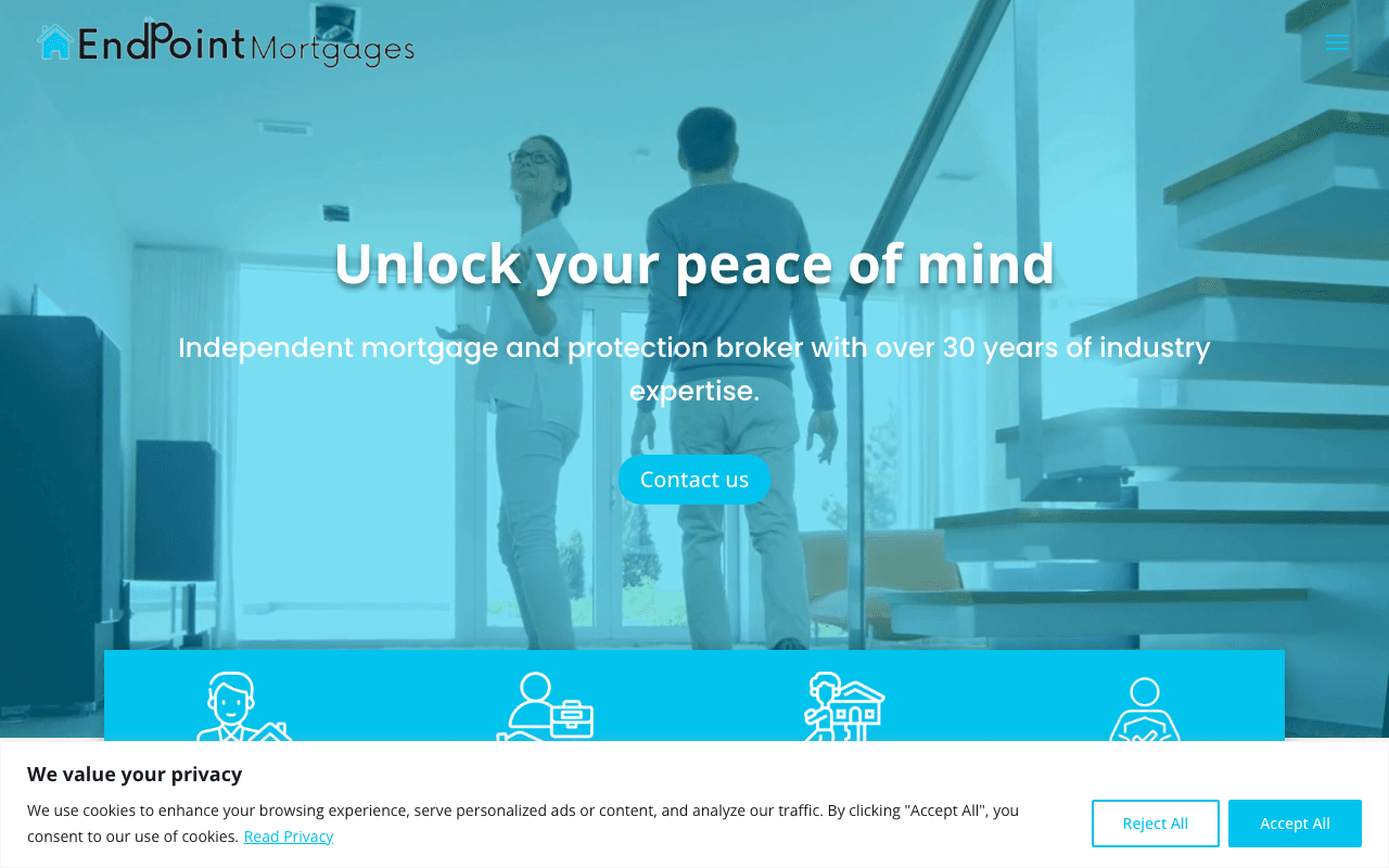 Endpoint Mortgages Limited website preview