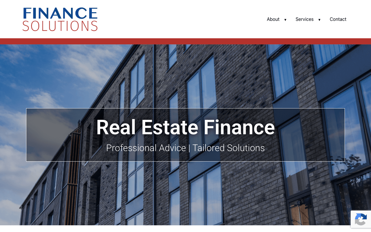 Finance Solutions website preview