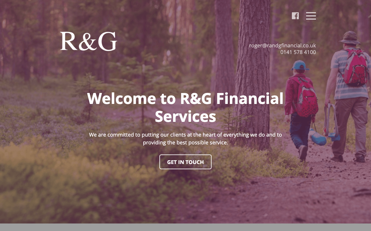 R&G Financial Services Ltd. website preview