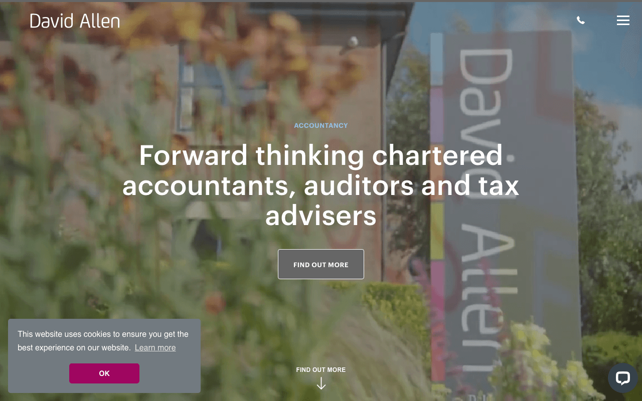 David Allen website preview