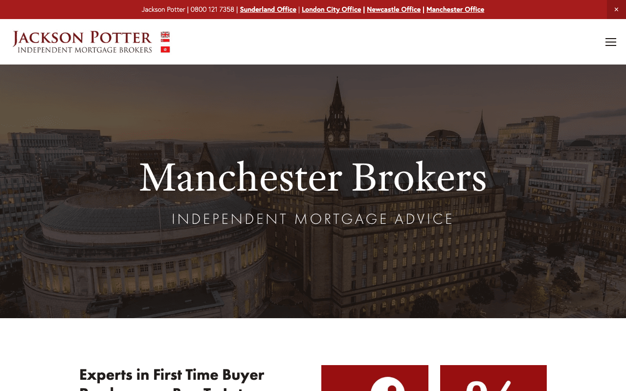 Jackson Potter Ltd website preview