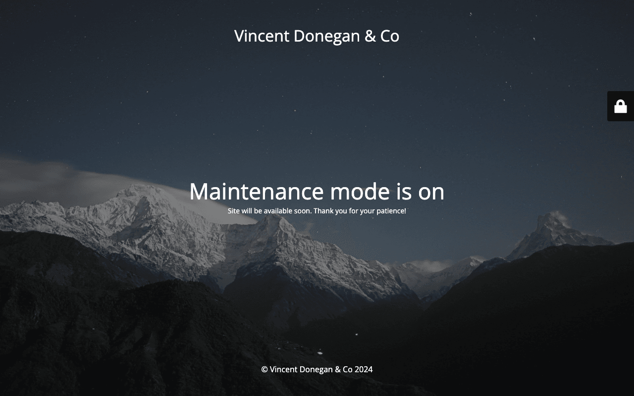 Vincent Donegan & Co website preview